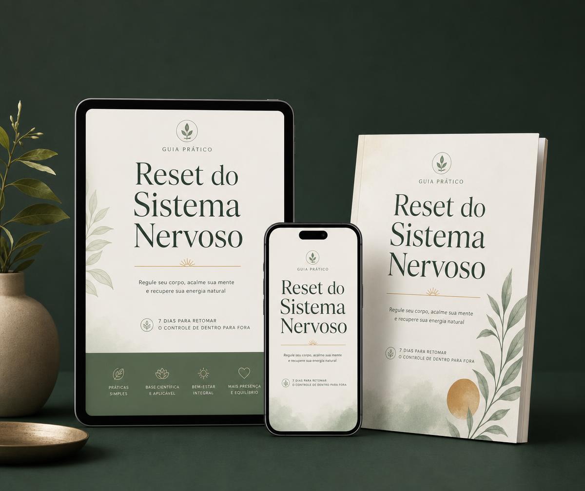 Reset do Sistema Nervoso em tablet, celular e versão impressa